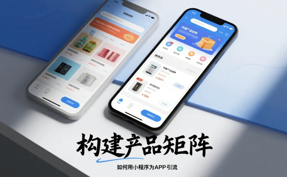 如何用小程序為APP引流,構建產品矩陣?
